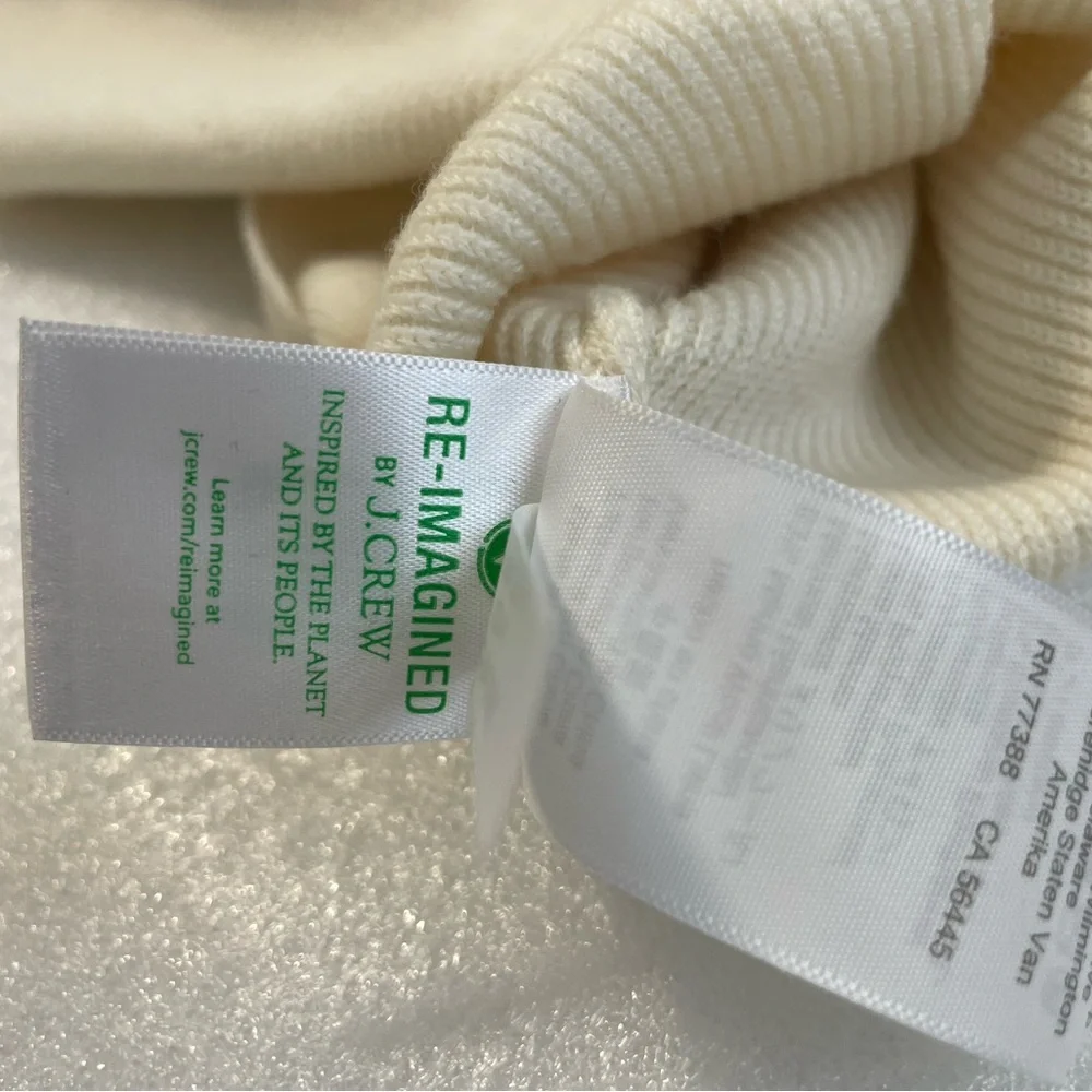 J. Crew Cream Crew Neck Sweater